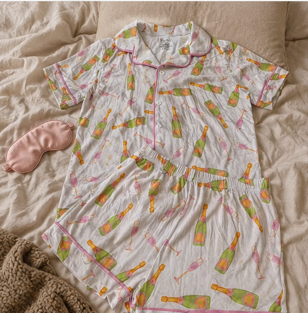 Champagne Pajamas - SHORTS SET
