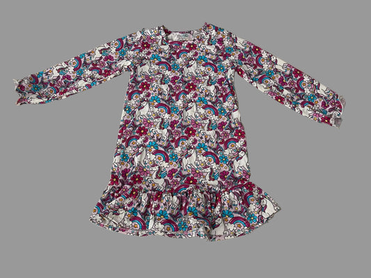UNICORN MAGIC- KID'S LONG SLEEVE NIGHTGOWN