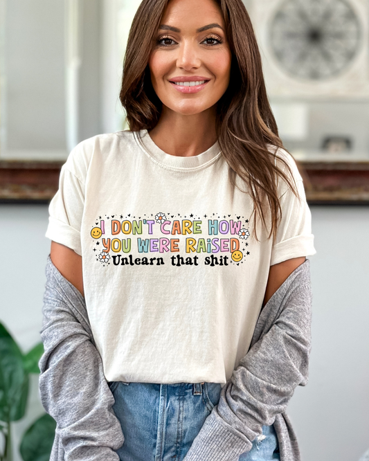 UNLEARN THAT SHIT - IVORY TEE