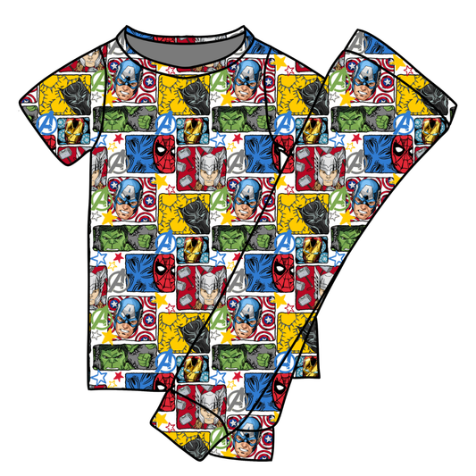 *** PRE-ORDER *** AVENGERS SHORT SLEEVE JOGGER SET