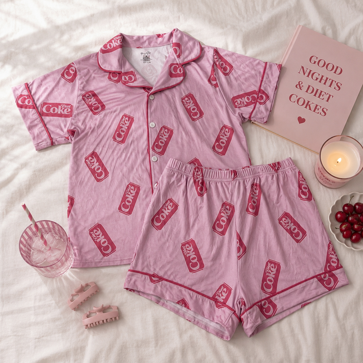 ***PRE-ORDER *** Diet Coke - SHORTS SET