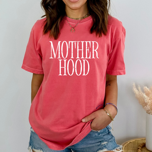 MOTHERHOOD DISTRESSED TEE- Watermelon