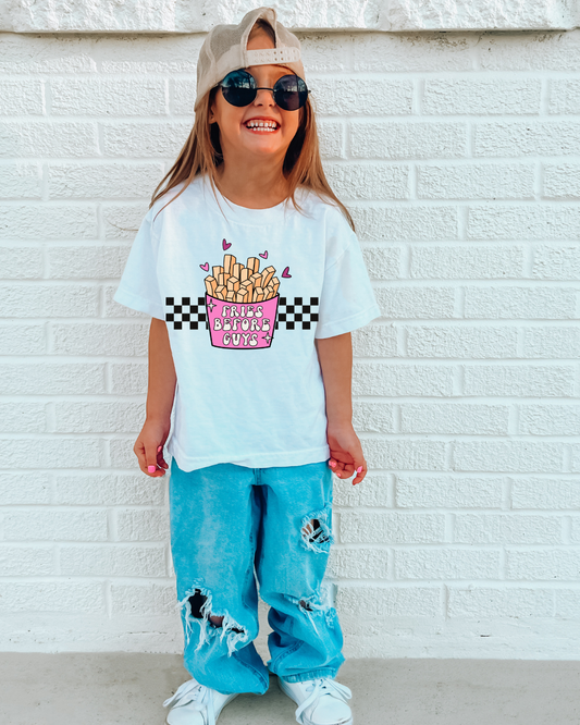 Fries Before Guys - Kid's Tee