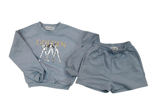 GOLDEN - Light Blue Terry Cloth Adult Sets