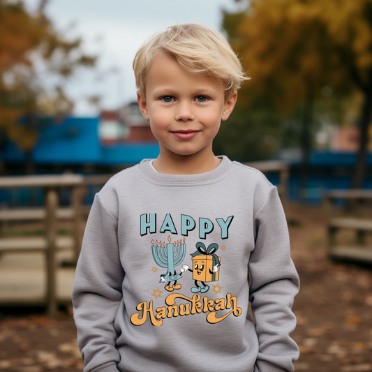 Happy Hanukkah - Kid's Crewneck