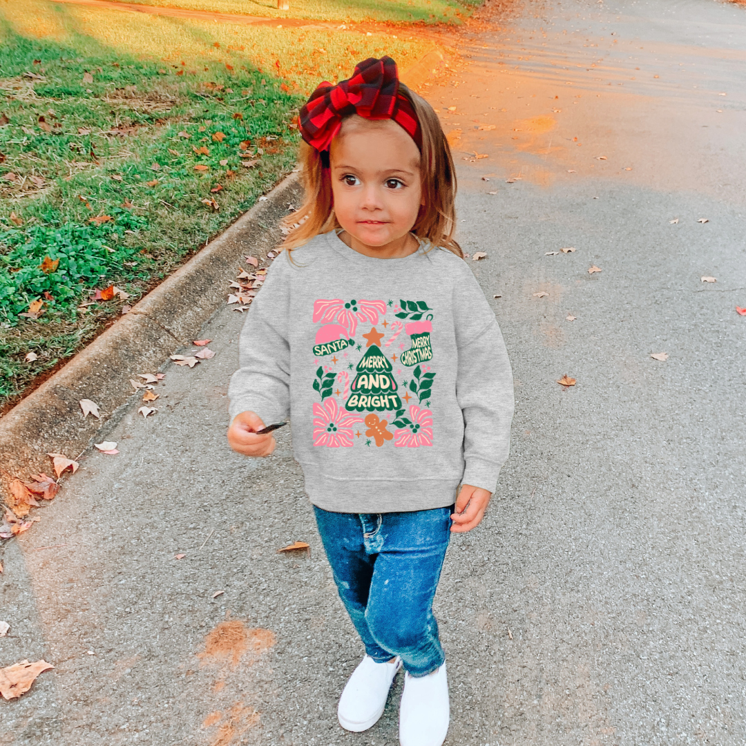 Merry & Bright - Kid's Crewneck