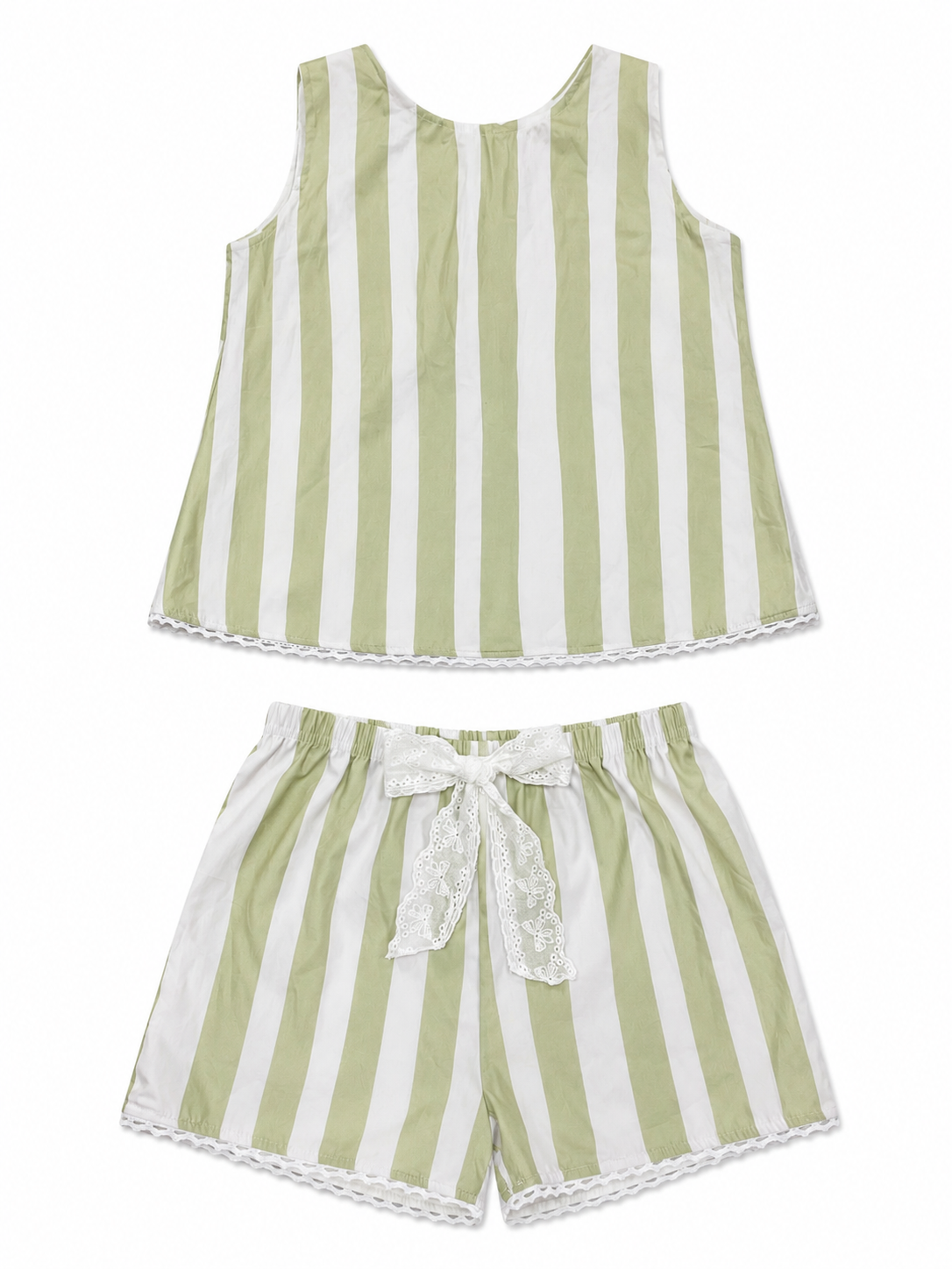 Linen Lace Two Piece Set