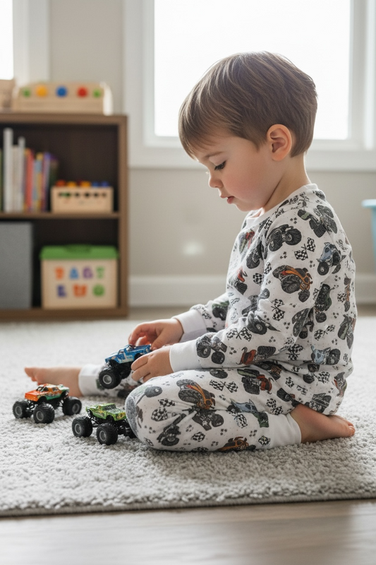*** PRE-ORDER *** MONSTER TRUCK LONG SLEEVE JOGGER SET