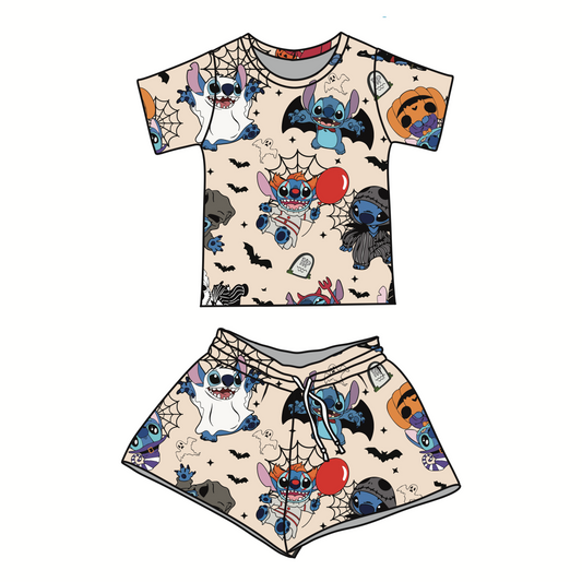 *** PRE-ORDER *** SPOOKY STITCH - SHORTS SET