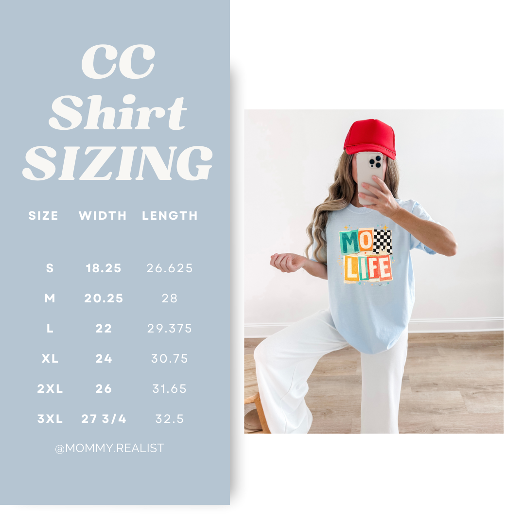 MOM LIFE- Chambray Tee