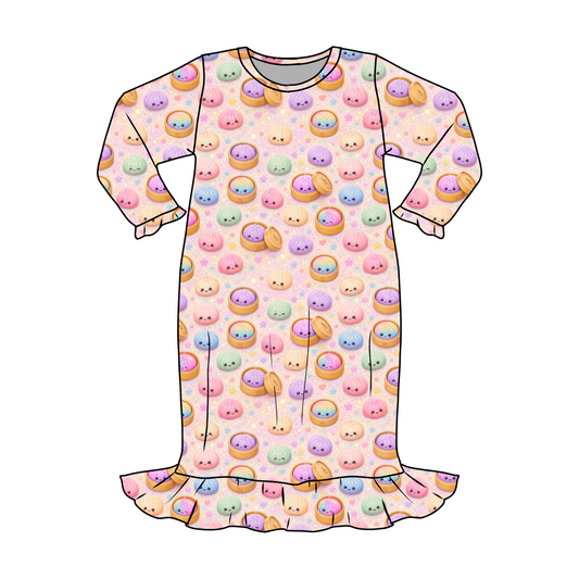 *** PRE-ORDER *** SQUISHY DUMPLINGS - LONG SLEEVE NIGHT GOWN