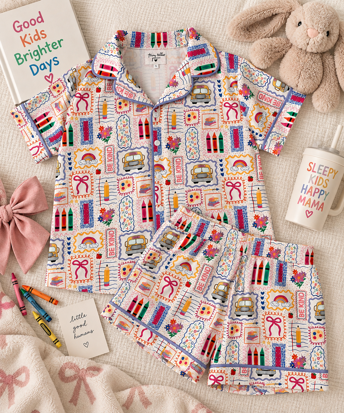 *** PRE-ORDER *** Teacher Be Kind- SHORTS SET Pajamas