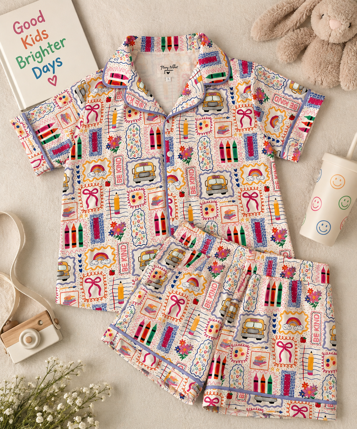 *** PRE-ORDER *** Teacher Be Kind- SHORTS SET Pajamas